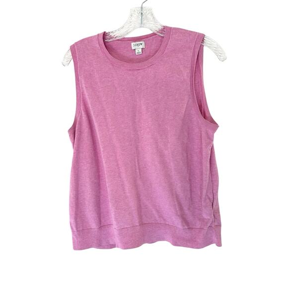 J.Crew Pink Knit Preppy Academia Scholarly Classic Shell Sweater Vest Large - Picture 1 of 7